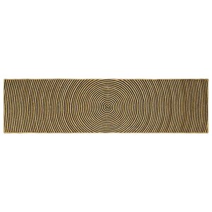 vidaXL Tapis Naturel et Noir 80 x 300 cm Jute