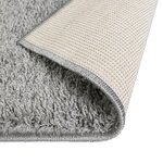 Vidaxl tapis à poils longs 120 x 170 cm gris