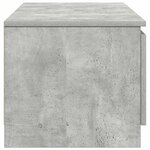 vidaXL Meuble TV Gris béton 140x40x35 5 cm Bois d'ingénierie