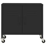 vidaXL Armoire de rangement Noir 60x35x56 cm Acier