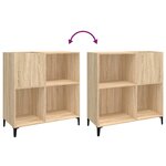 vidaXL Armoire à disques chêne sonoma 84 5x38x89 cm bois d'ingénierie