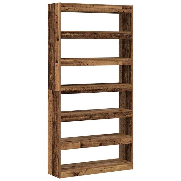 vidaXL Bibliothèque Marron Bois d'ingénierie