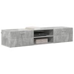 vidaXL Cabinet en Bois Gris béton 150 x 39 x 30 cm Bois d'ingénierie