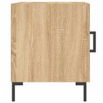 vidaXL Tables de chevet 2 Pièces chêne sonoma 40x40x50 cm bois ingénierie