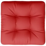 vidaXL Coussin de palette rouge tissu