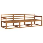 vidaXL Ensemble de canapés d'extérieur 3 Pièces Naturel