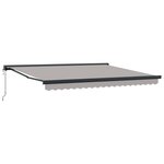 vidaXL Auvent Gris clair 400 × 300 cm Polyester et Aluminium