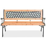 vidaXL Banc de jardin 122 cm Bois