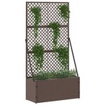 vidaXL Cache-pot de jardin Marron 70 x 30 x 135 cm Métal