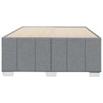 vidaXL Cadre de lit sans matelas gris clair 120x190 cm tissu