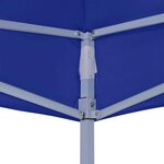 vidaXL Tente de fête 200 x 200 x 315 cm Bleu Tissu Oxford