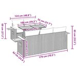 vidaXL Salon de jardin 6 Pièces avec coussins noir résine tressée