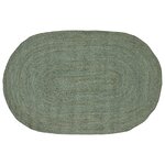 vidaXL Tapis de surface Vert olive 100 x 152 cm Jute