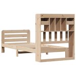 vidaXL Lit bibliothèque sans matelas 90x190 cm bois de pin massif