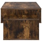 vidaXL Table basse Chêne fumé 105 x 50 x 32 5 cm Bois d'ingénierie