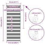 vidaXL Store zèbre marron sable largeur du tissu 50 9 cm polyester