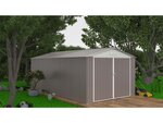 Garage métal "nevada" avec porte battante - 18 56 m²