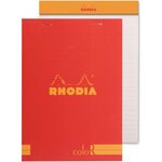 Bloc 'coloR' N°16 COQUELICOT 14 8x21cm 70F agrafées 90g ligné CLAIREFONTAINE