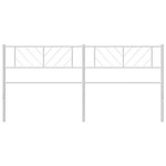 vidaXL Tête de lit métal blanc 193 cm