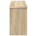 vidaXL Porte-manteau mural avec étagère Montage mural avec stockage Chêne sonoma 50 x 16 x 26 cm
