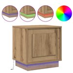 vidaXL Cabinet de chevet avec 2 Pièces chêne artisanal 44 x 34 5 x 45 cm