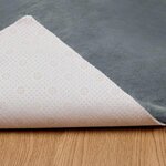 vidaXL Tapis en Fourrure Synthétique de Lapin Anthracite 200 x 280 cm