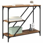 vidaXL Table console Bois Ancien 88 5 x 30 x 75 cm Bois d'ingénierie
