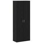 vidaXL Haut Armoire Chêne noir 70 x 33 5 x 180 cm Bois d'ingénierie