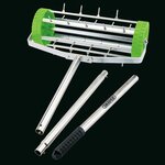 Draper Tools Aérateur de pelouse à tambour à pointes 450 mm Vert