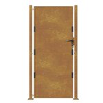 vidaXL Portail de jardin 105x180 cm acier corten