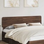 vidaXL Tête de lit Chêne brun 200 cm Bois d'ingénierie