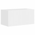 vidaXL Meuble TV mural 2 Pièces Blanc Brillant 60 x 31 x 29.5 cm