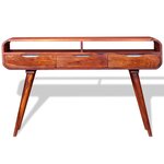 vidaXL Table console Bois massif 120x30x75 cm