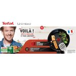 TEFAL YY4389FA Lot 2 poeles 24/28 cm UNLIMITED - Antiadhésive - Tous feux font induction - Résistante aux rayures - Thermo-Signal