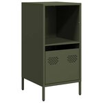 vidaXL Buffet vert olive 35x39x73 5 cm acier laminé à froid