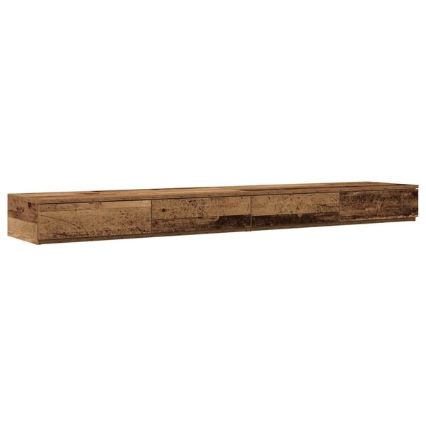 vidaXL Tiroirs de lit avec tiroir Bois ancien 180 x 36.5 x 16.5 cm