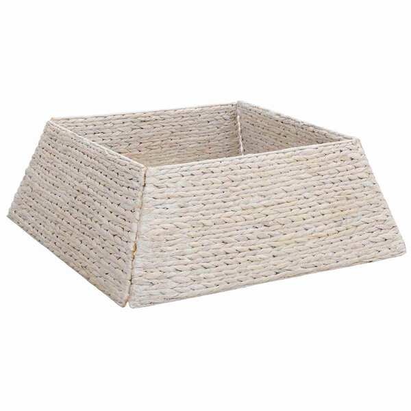 vidaXL Collier de sapin de Noël Blanc 70 x 70 x 28 cm Jacinthe d'eau