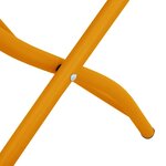 vidaXL Chaise de jardin pliante 2 Pièces Moutarde 42 x 52 x 82 cm