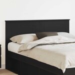 vidaXL Tête de lit Chêne noir 140 cm Bois d'ingénierie