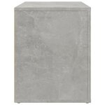 vidaXL Table de chevet Gris béton 60x36x45 cm Bois d'ingénierie