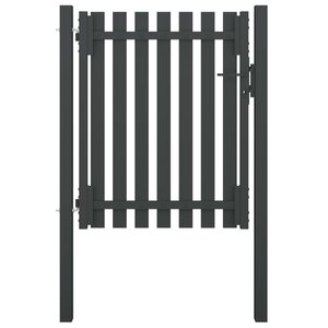 vidaXL Portail de clôture de jardin Acier 1x1 5 m Anthracite