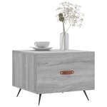 vidaXL Table basse Sonoma gris 50x50x40 cm Bois d'ingénierie