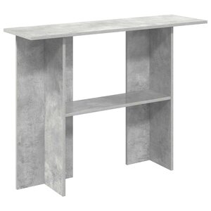 vidaXL Table console Gris béton 100 x 30 x 75 cm Bois d'ingénierie