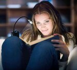 Lampe de lecture LED 'LED Book Light', 2 x pile-bouton VARTA