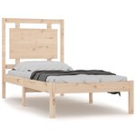 vidaXL Cadre de lit Bois massif 90x200 cm