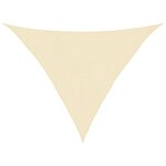 vidaXL Voile d'ombrage 160 g/m² Crème 2 5x2 5x3 5 m PEHD