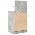 vidaXL Tables de chevet avec 2 tiroirs 2 Pièces gris béton 38x34x80 cm