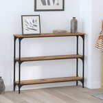 vidaXL Table console avec étagère Bois ancien 100 x 22.5 x 75 cm