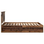 vidaXL Cadre de lit Bois ancien 150 x 200 cm Bois de pin massif