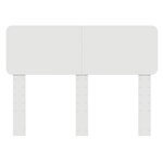 vidaXL Tête de lit Blanc 135 cm Bois d'ingénierie